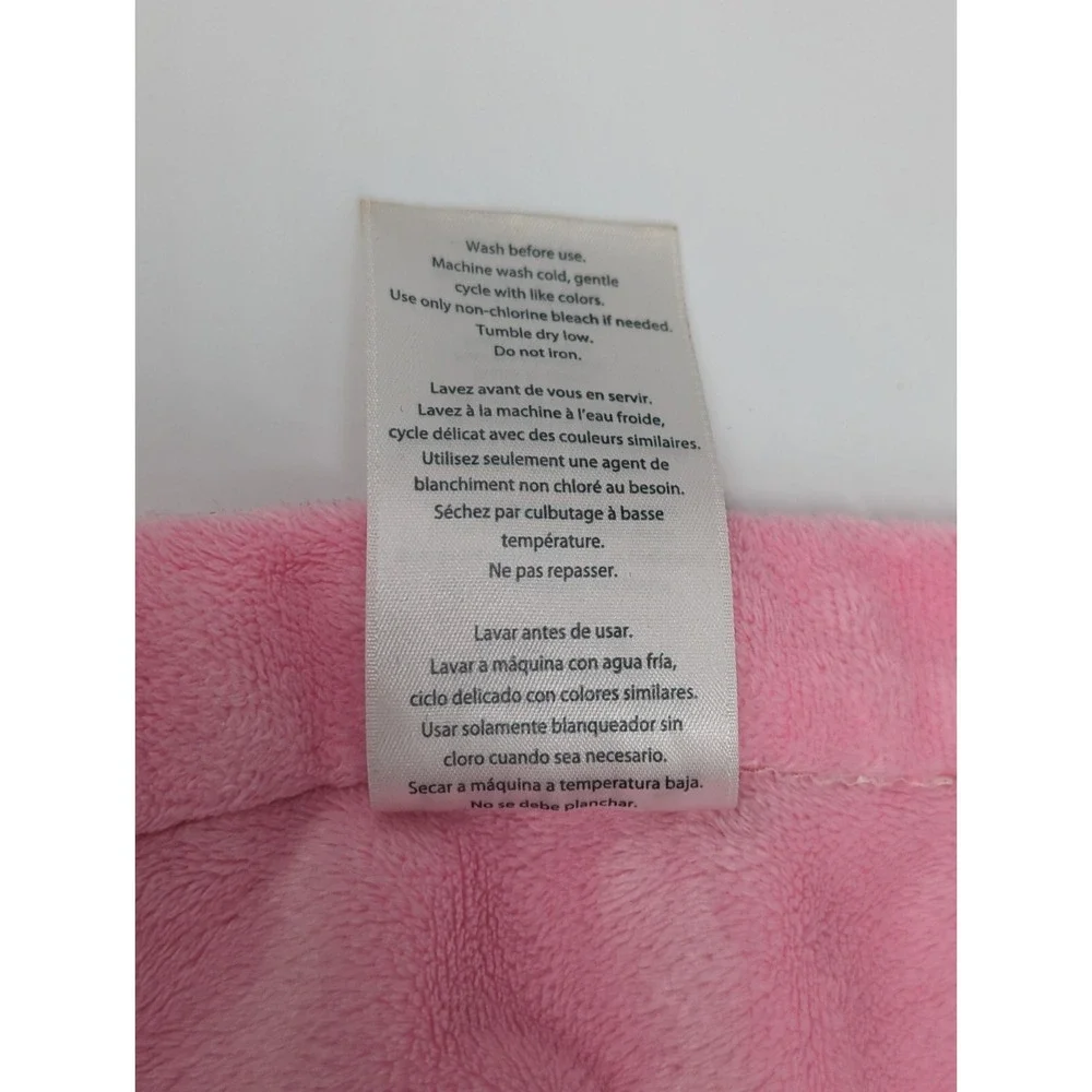 Carters Elephant Bow Pink White Polka Dots Baby Girl Security Blanket Lovey 13